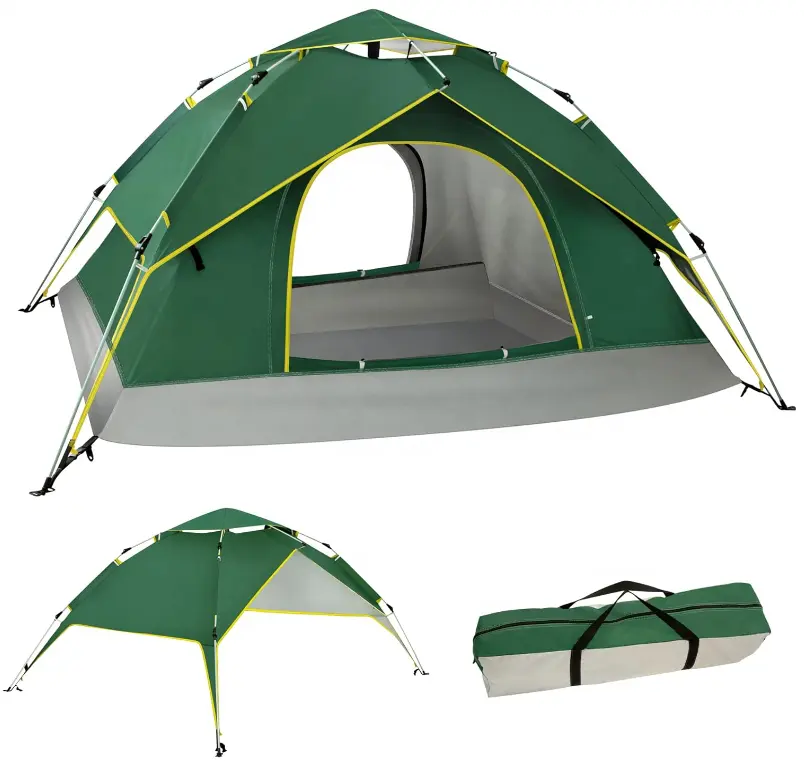 אוהל מוקפץ, אוהלים מיידיים לקמפינג, 4 עונות עמיד למים אוהל משפחה עמיד למים