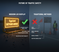 Écran de remorque LED de trafic extérieur étanche IP65 Équipement de publicité d'écran d'information d'intelligence d'origine d'usine