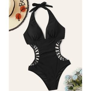 Maillot de bain une pièce de luxe 2025 pour femme, micro bikini string personnalisé, imprimé floral et carreaux colorés, avec logo - Product Image 1