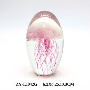Dekorative kunst glas Quallen briefbeschwerer für wohnkultur - Product Image 4
