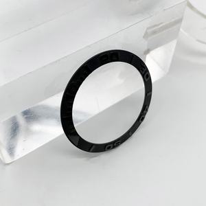 Anneau en céramique NH35 de 37 mm, anneau noir à caractères en relief, accessoires de montre, boîtier, anneau extérieur - Product Image 6