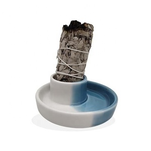 Écologique Roman Céramique Méditation Palo Santo Titulaire Bois De Santal Brûleur Porcelaine Huile Essentielle Encens Réchaud Sage Titulaire Cadeau - Product Image 3