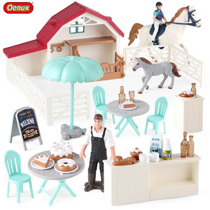 yxs Modèle animalier de cheval de simulation pour enfants, thème Ferme équine et Scène de café, pour jeu transfrontalier et activité parent-enfant - Product Image 5