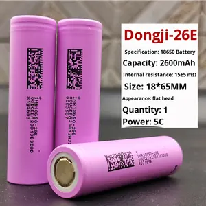 بطارية ليثيوم <span class=keywords><strong>18650</strong></span> جديدة صنع في الصين لشحن الأدوات الكهربائية ذات السعة الكبيرة 2500 مللي أمبير في الساعة تيار عالي 30 أمبير - Product Image 1