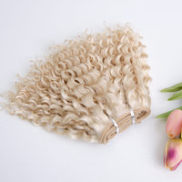 Extensions de cheveux humains européens vierges de qualité supérieure, mèches de cheveux humains blonds blancs de 100 grammes