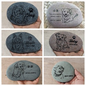 PAIPET <strong>Pet</strong> Memorial Stone, Custom Engraved River Rock Tombstone with Paw Print, <strong>Pet</strong> <strong>Remembrance</strong> <strong>Gift</strong> <strong>for</strong> Garden, Wholesale - Product Image 4