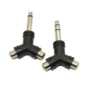 <span class=keywords><strong>Adaptador</strong></span> de <span class=keywords><strong>Audio</strong></span> de 6.35mm 1/<span class=keywords><strong>2</strong></span>, de 6.35 <span class=keywords><strong>a</strong></span> Doble AV, Dos <span class=keywords><strong>RCA</strong></span>, de <span class=keywords><strong>3.5</strong></span>/<span class=keywords><strong>RCA</strong></span> <span class=keywords><strong>Macho</strong></span> <span class=keywords><strong>a</strong></span> <span class=keywords><strong>2</strong></span> * 6.35 <span class=keywords><strong>Hembra</strong></span>, para Amplificador, Altavoz, Micrófono - Product Image 1