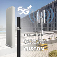 Antena Sectorial WiFi WiMAX Arronna S814215 1710-2700MHz 5-10km, Amplificador de Señal, Repetidor, Router, Puente, Ganancia de 14dBi