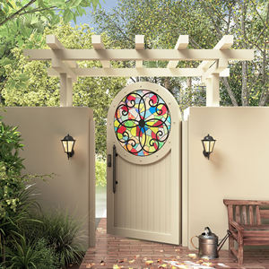 Portail de jardin en fer forgé peint, postmoderne, imperméable, à ouverture latérale, pour villa extérieure, cour, <span class=keywords><strong>entrée</strong></span> - Product Image 3