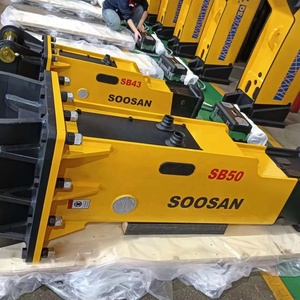 SOOSAN SB50 บ็อกซ์ไฮดรอลิกเบรกเกอร์แบบเงียบ รับประกัน 1 ปี สำหรับรถขุด 11-16 ตัน รถแบคโฮ รถตักล้อยาง รถตักล้อยางขนาดเล็ก เครื่องยนต์ - Product Image 1