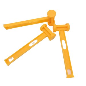 Plastic Mallets Yellow 26cmx8cmx4.5cm PE Material For Tent Pegs Survival Tools - Product Image 1