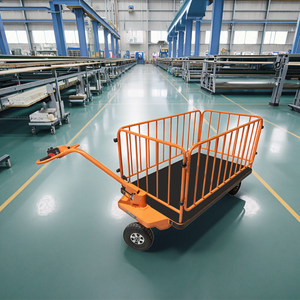 Nenkeen Tùy Chỉnh Nền Tảng Điện Xe Đẩy Pin Hoạt Động Thép Tay Giỏ Hàng Với Bốn Bánh OEM Xe Cút Kvạch & Mua Sắm Xe - Product Image 6