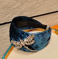 Neues Retro-Haarband aus Goldsamt in Unifarben, Dehnbares Breites Stirnband, Hochwertiges Warmes Kopfband zur Abdeckung von Weißem Haar