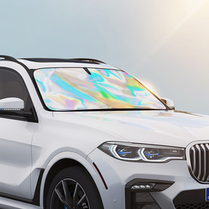 Parasol Láser para Coche con Aislamiento Térmico, Parabrisas Delantero 140x70cm 145x82cm, Instalación con Ventosas, Ajuste Universal - Product Image 1