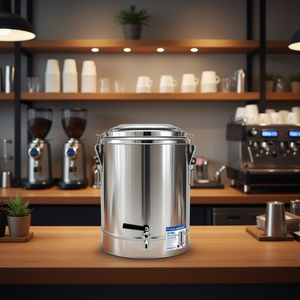 22L Insulated Stainless Steel Stockpot <b>Dispenser</b> With Tap For Hot And Cold Beverages Commercial <b>Drink</b> <b>Dispenser</b> - Product Image 2