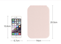 Portable Carré De Poche Pliable LED Miroir De Maquillage Écran Tactile USB Rechargeable Voyage Personnalisé Vente Chaude Trois Couleurs 182g