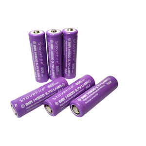 แบตเตอรี่ลิเธียมไอออนทรงกระบอกขนาด800มิลลิแอมป์ต่อชั่วโมง ICR14500ไอ14500 3.7โวลต์แบตเตอรี่14500ไฟฉายขนาดเล็ก3A - Product Image 1