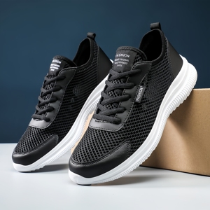 <span class=keywords><strong>Nuevos</strong></span> zapatos de hombre de talla grande de alta calidad para deportes al aire libre, ocio, moda, tela de malla, zapatos transpirables y de moda - Product Image 2