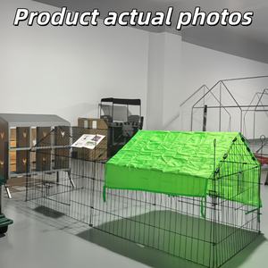 Katlanabilir Kümes Hayvanları Yetiştirme Kafesi Arka Bahçe Tavuk Kümesi Kümes Hayvanları Çiftliği Kafesi - Product Image 5
