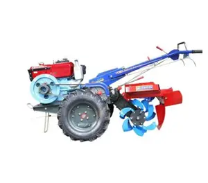 Goedkope Mini Graaflaadcombinaties 20hp 18hp Diesel Macht Helmstok Twee Wiel Walk-Achter Lopen Tractor Cultivatoren 12HP 15hp Seat prijs