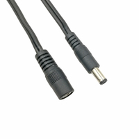Câble d'alimentation DC d'extension avec connecteur jack mâle vers femelle 2 broches 2,5 mm 5,5 mm DC5521 5521 5,5 mm x 2,1 mm 5,5x2,1