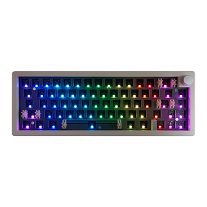 Kit de Teclado Mecánico Inalámbrico ZUOYA <span class=keywords><strong>GMK67</strong></span> de 3 Modos, Barebone con Perilla, Compatible con DIY, Intercambiable en Caliente, Retroiluminación RGB para Mac/PC/Win - Product Image 6