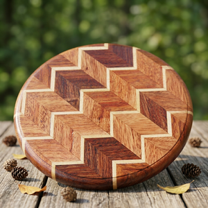 Planche à découper en bois à motif chevron écologique personnalisée, anti-bactérienne et antidérapante, pour usage en cuisine, vente en gros - Product Image 6