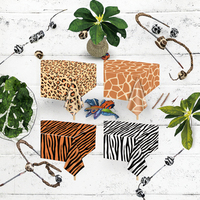 Nappes à imprimé animalier, thème jungle, léopard, tigre, zèbre, girafe, décorations de mariage Safari, polyéthylène, 137x274cm, 4 pièces