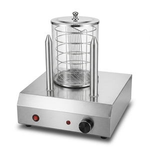 Chauffe-beignets en acier inoxydable pour comptoir, machine de maintien des beignets, cylindre transparent, appareil de présentation pour boulangerie - Product Image 1