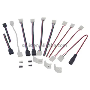 Strip kabel LED konektor RGB cepat 2pin wafer PVC/PU lampu led konektor klip