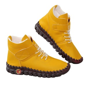 Giày bốt nữ mùa đông ấm áp, chất liệu cotton, kiểu dáng xu hướng mới, cổ cao, đế bằng, kiểu dáng thời trang, giá sỉ rẻ. - Product Image 5