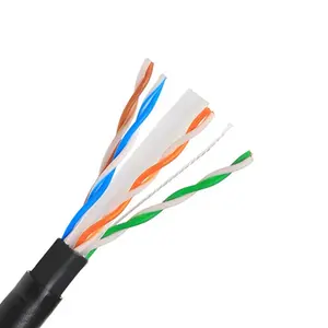Fast Speed Internet Network Lan Cable Factory OEM Cat6 FTP Outdoor PVC 4 Pairs Telecommunication