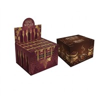 Présentoir PDQ en carton ondulé recyclable et écologique, prêt à l'emploi, avec logo personnalisé, pour chocolats, bonbons, barres énergétiques, boîte de comptoir