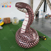 WINSUN Modèle de serpent gonflable géant de publicité de taille personnalisée pour l'extérieur