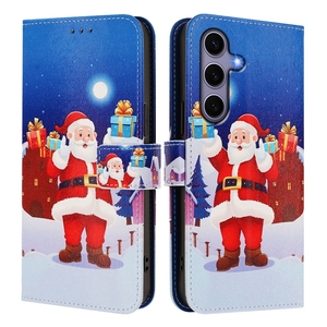 Merry Xmas Santa clause Ví da trường hợp đối với Samsung Galaxy S25 FE cạnh S23 siêu <span class=keywords><strong>S4</strong></span> cộng với A07 A17 A16 A26 A36 A56 lật Bìa - Product Image 4