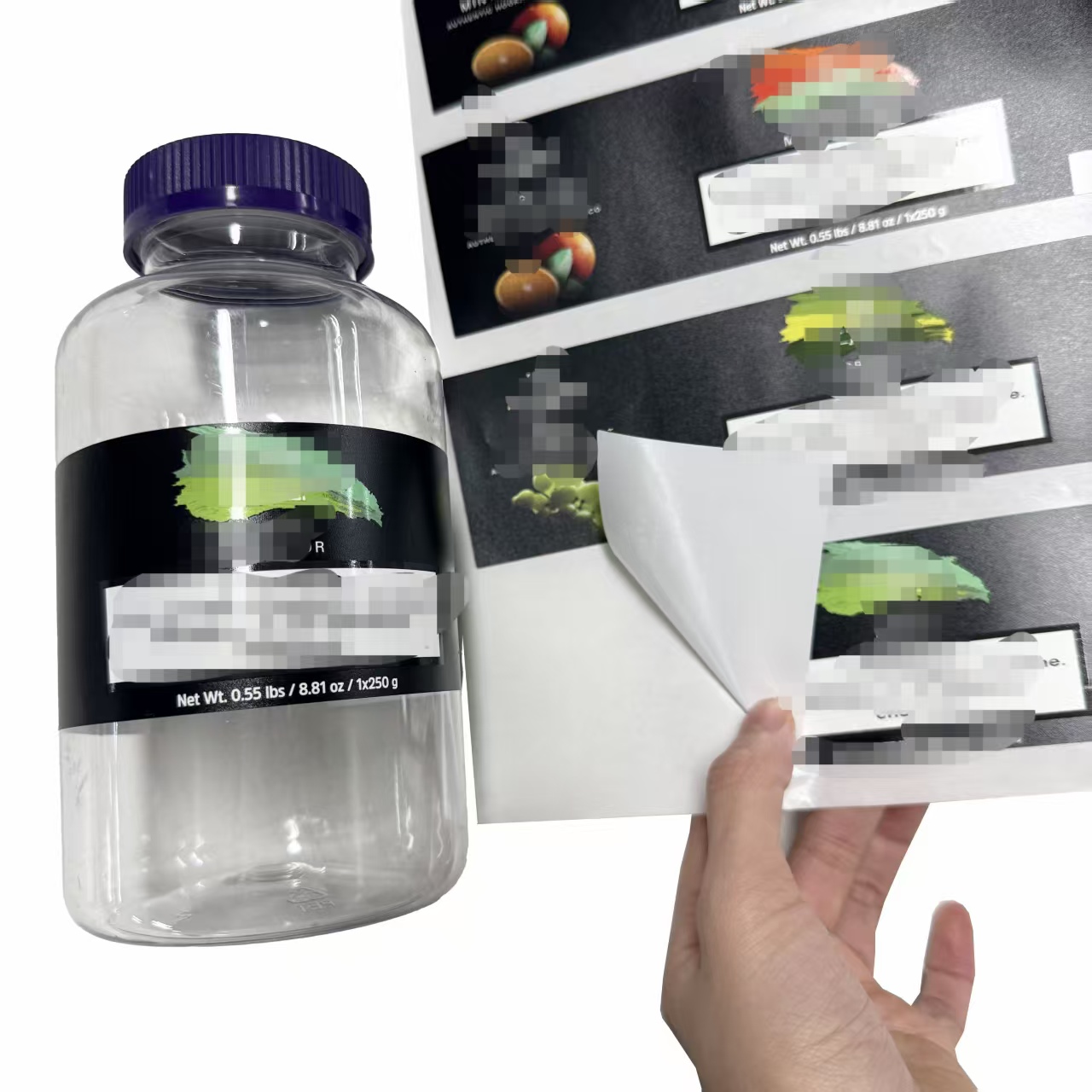 Waterproof & Oil-Resistant Food Grade Seasonings Condiments Spices Nuts Bottle Labels In Kitchen