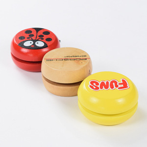 Tambour Yo-Yo en bois en forme de tambour, 5.8x3.0cm, jouet rotatif à cordon pour enfants, dessin animé, âge 2-4 ans, unisexe - Product Image 1