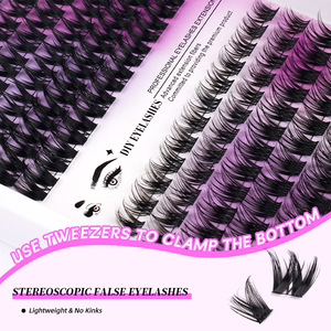 Extensions <span class=keywords><strong>de</strong></span> <span class=keywords><strong>cils</strong></span> individuels épaississants J09-J08/30D+40D pour recourber les <span class=keywords><strong>cils</strong></span>, bouquets <span class=keywords><strong>de</strong></span> <span class=keywords><strong>cils</strong></span> DIY, volume dense 8-16mm - Product Image 2