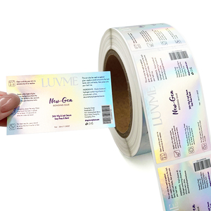 Tùy chỉnh dán nhãn ba chiều-Chất kết dính không thấm nước cho chai Jar y học an ninh 3D chết Cắt Dán Nhà cung cấp - Product Image 1