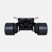 Longboard électrique à double transmission par courroie, planche en bois d'érable canadien 8 plis, deck en fibre de verre, roues confortables en PU 90/105 mm, batterie 12S2P 432 Wh, vitesse maximale 30 MPH