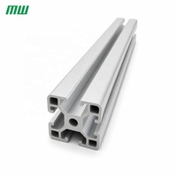 Profilé en aluminium extrudé à fente en T pour usage industriel, profilé en aluminium 6061 anodisé pour structure de machine