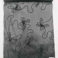 Tissu en similicuir PU imprimé effet broderie, avec support tricoté, 300 GSM, résistant à l'usure, épaisseur 0,6 mm, design élégant, à prix abordable