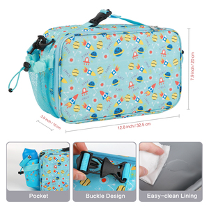 Ensemble de boîtes à lunch avec bouteille <span class=keywords><strong>pour</strong></span> enfants en acier inoxydable isolée à double paroi et sac à lunch <span class=keywords><strong>pour</strong></span> les collations et les <span class=keywords><strong>repas</strong></span> scolaires - Product Image 5