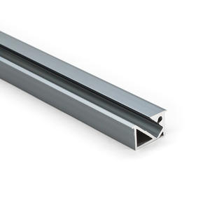 Profils en aluminium <span class=keywords><strong>LED</strong></span> modernes, angle de 45 degrés, bande lumineuse de 4 mm encastrée pour les décorations de placards et de cuisines, service de pliage inclus - Product Image 5