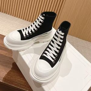 Zapatos de lona a la moda para hombre y mujer, estilo universitario, para skateboarding al aire libre, suela gruesa, duraderos y resistentes al desgaste - Product Image 2