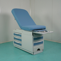 Lit d'examen gynécologique Table d'accouchement Table d'opération obstétrique Équipement hospitalier en acier médical Table de chaise de gynécologie