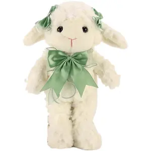 Simpatica bambola di agnello riccio bambola di stoffa personalizzata bambola cuscino personalizzato piccola pecora peluche