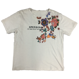 100% coton de haute qualité et pas cher couleur unie impression personnalisée Slim Fit pull à manches courtes O cou femmes t-shirt en gros - Product Image 4