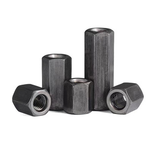 Vis Hengsheng, écrous hexagonaux longs M4 M5 M6 M8 M10 M12, métriques, grade A, niveau 4.8, acier au carbone Q235, connecteurs - Product Image 2