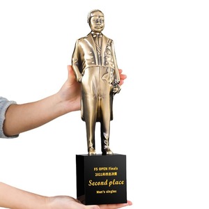 Luban Award Golden Man <b>Trophy</b> Metal 36cm Architectural Engineering Prize Zhan Tianyou Award 38cm <b>Engraving</b> Durable - Product Image 5